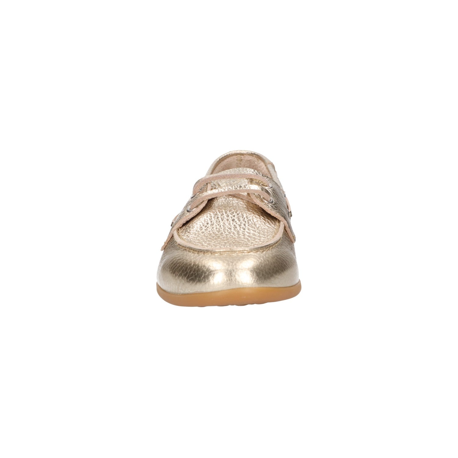 Mocassin goud leer