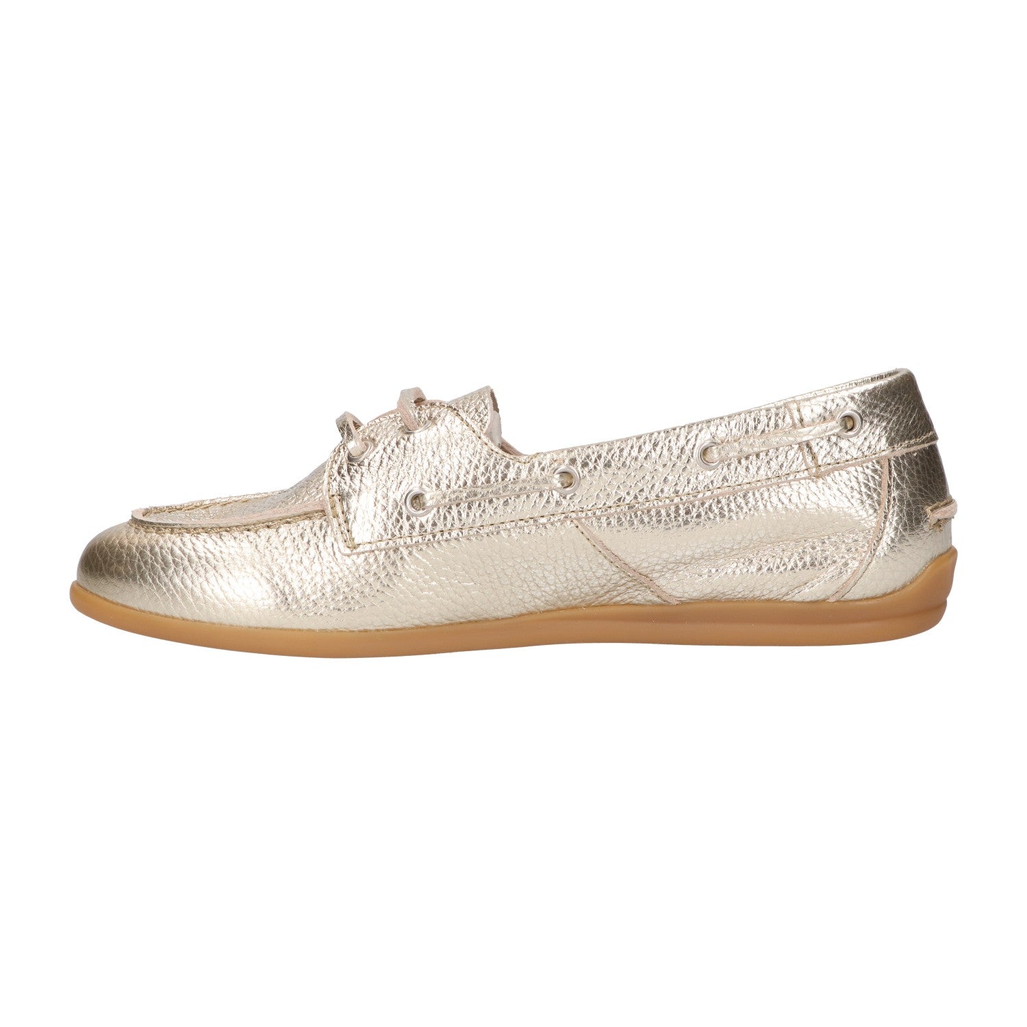 Mocassin goud leer