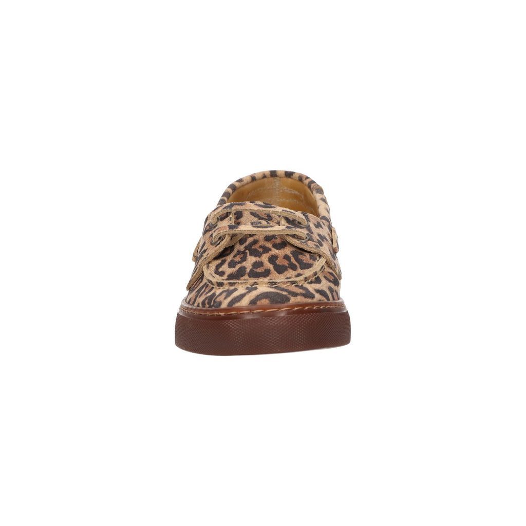 Mocassin leopard suede