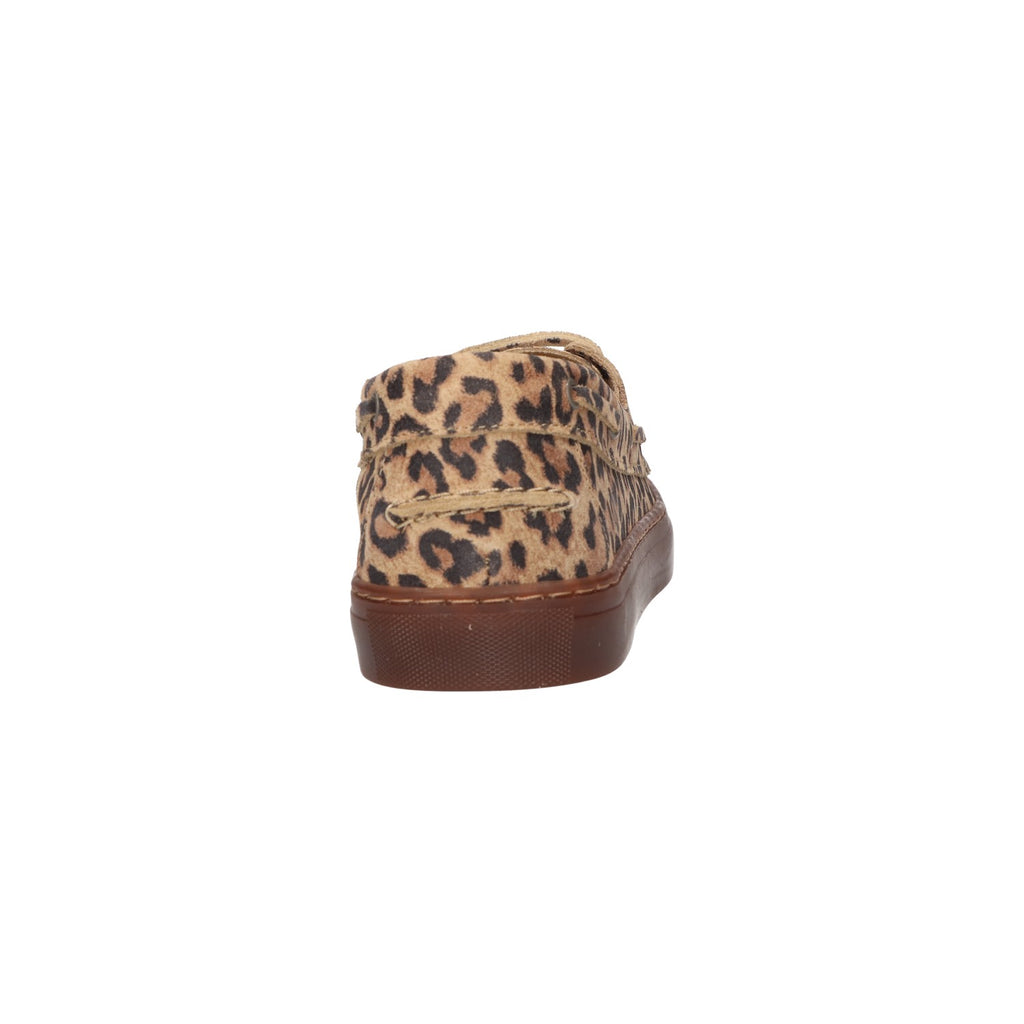 Mocassin leopard suede