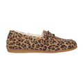 Mocassin met bont leopard suede