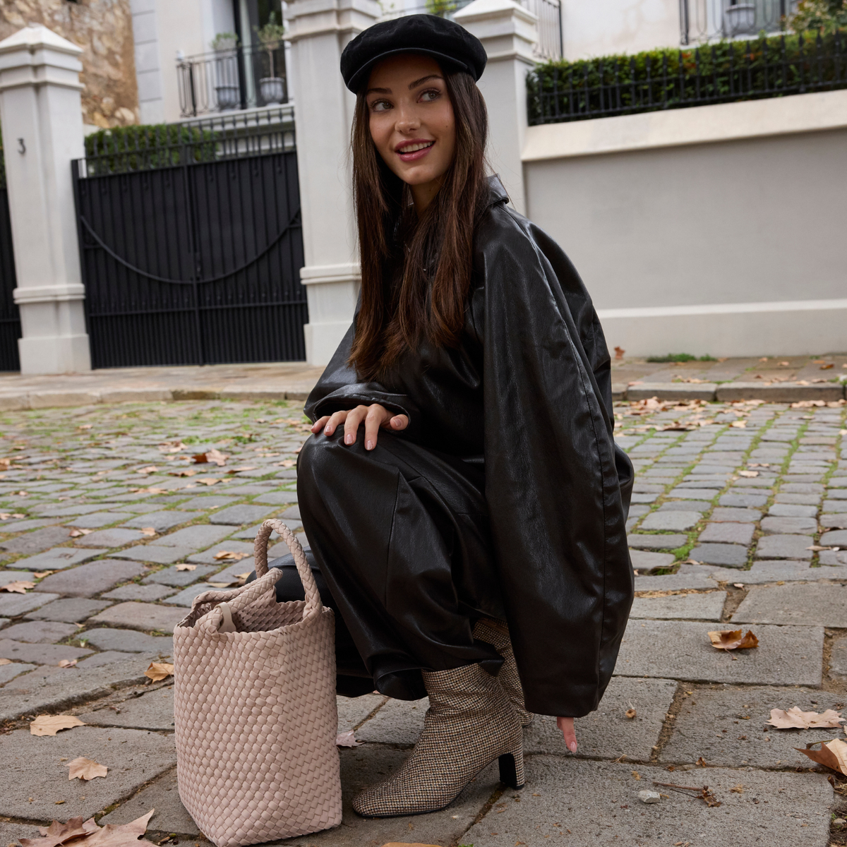 Enkellaars beige